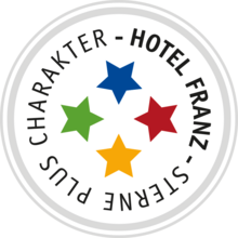 Geprüft und für gut befunden: Der DeHoGa verleiht dem Hotel Franz wieder vier Sterne Siegel Vier Sterne