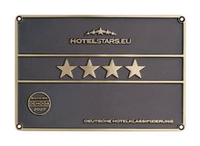 4-Sterne-Schild des Hotels